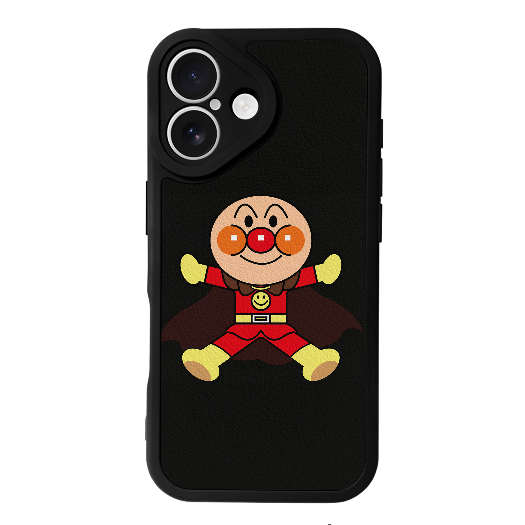（画像用） アンパンマン Anpanman 【iPhone 16シリーズ対応】シリコンスマホケース（レザー調） 材質：シリコン